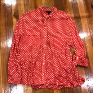 Gap XL Boyfriend Fit Blouse